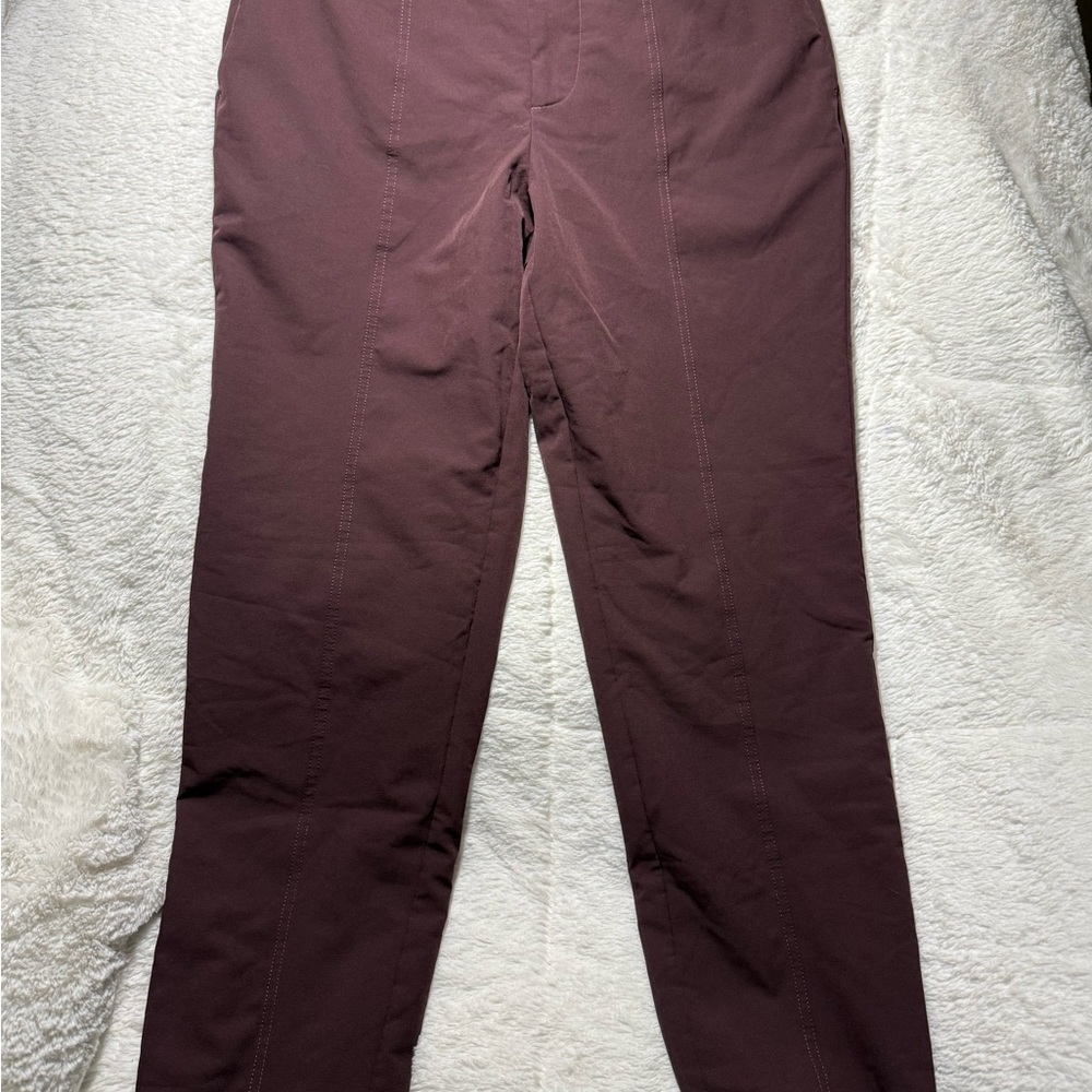 NWOT Women’s Mondetta High-Rise Lined Tailored Pants in Plum Sz 6